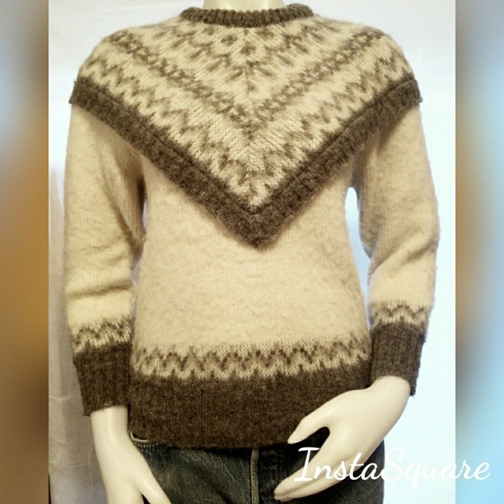 "Alafoss Icewool" Icelandic Knit Wool Sweater